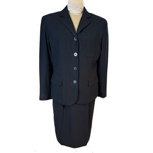 Jacqueline Ferrar Suit 2Pcs Skirt Blazer Sz. 12 Career Professional